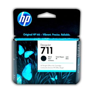 Tinta HP CZ133A 711 negro 80 ml original para DesignJet T120 y T520
