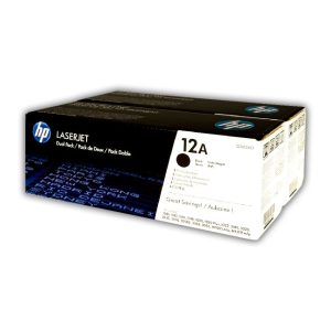 Tóner HP Q2612AD 12AD pack doble negro original para LaserJet 1010 y 1020