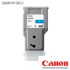 Tanque de tinta Canon PFI-320C Cyan original para impresoras imagePROGRAF