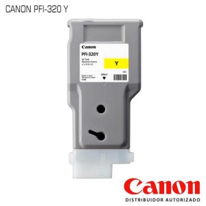 Tanque de tinta Canon PFI-320Y Yellow original para impresoras imagePROGRAF