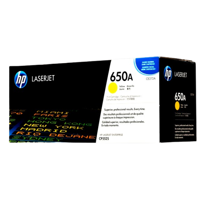 Toner HP 650A Yellow CE272A