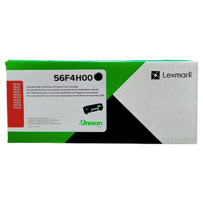 Tóner Lexmark 56F4H00 Negro
