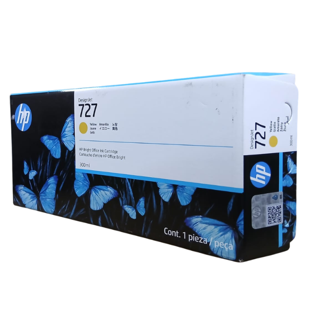 TINTA HP F9J78A (727) 300ML YELLOW