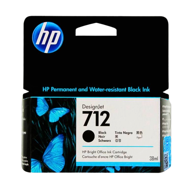 TINTA HP 3ED70A (712) 38ML BLACK