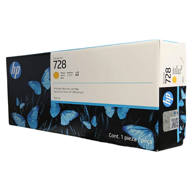 TINTA HP F9K15A (728) 300ML YELLOW